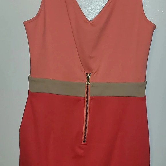 Forever 21 women's small mini dress pink coral tank top cocktail night LOT C2 - Picture 4 of 5